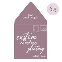 You Format  White Ink Printed 6.5 SQ Euro Flap You Format