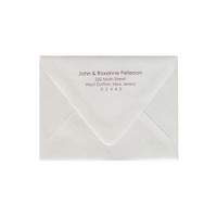 Return Address Color Printed A2 Euro Flap Envelopes