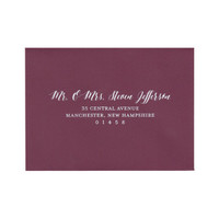 Full Guest Address White Ink Printed A6 Euro Flap Envelopes