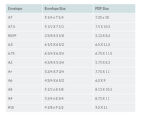 You Format  Black Ink Printed A6 You Format
