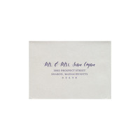 Full Guest Address
  Color Printed RSVP Square Flap Envelopes