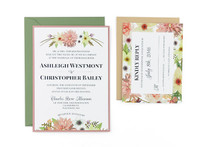 Floral - Free Wedding Invitation Template