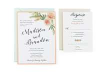 Flower Bouquet - Free Wedding Invitation Template