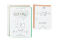 Heart to Heart - Free Wedding Invitation Template