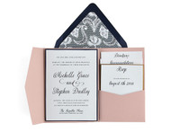 Lace- Free Wedding Invitation 5x7 Template Suite