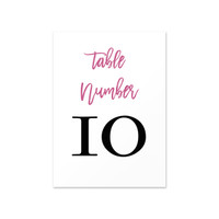 Simply Elegant - Table Numbers