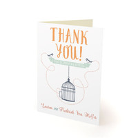 Bird Cage - Thank You Cards