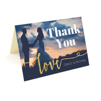 Glitter Love - Photo Thank You Cards