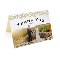 Golden Vines  - Photo Thank You Cards