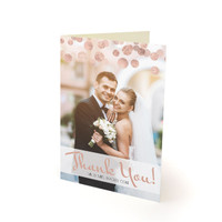 Glitter Dots  - Photo Thank You Cards