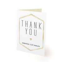 Gold Lines - Thank You Cards