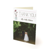 Jar of Flowers - Photo Thank You Cards