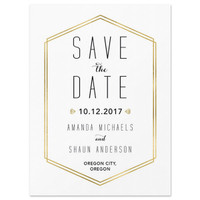 Gold Lines  - Save The Date