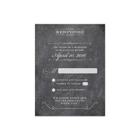 Elegant Chalkboard - RSVP Card (A2)