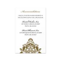 Damask - Accommodations Insert (4.125" x 6.25")