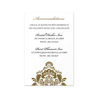 Damask - Accommodations Insert (4.125" x 6.25")