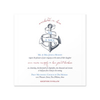 Anchored in Love - Invitation Card (5.625" x 5.625")