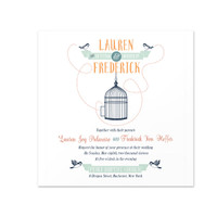 Bird Cage - Invitation Card (5.625" x 5.625")