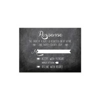Chalkboard - RSVP Card (3.5"x5") Landscape