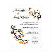 Fall Leaves - Invitation Card (4.5" x 6.5")