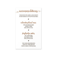 Rustic - Accommodations Insert (3.5 "x 5.75")