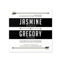 Modern Arrows - Invitation Card (5.625" x 5.625")