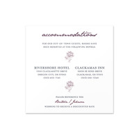 Ornate Flowers - Accommodations Insert (5" x 5")