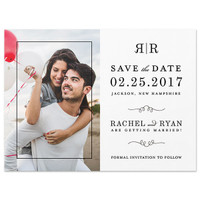 Modern Monogram - Photo Save The Date