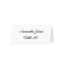 BASIC - Custom Folded Place Cards (25 Pack)