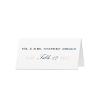 Elegant Swirls - Custom Folded Place Cards (25 Pack)