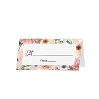 Floral - Blank Folded Place Cards (25 Pack)