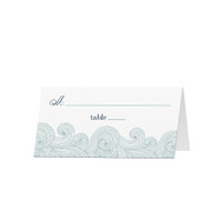 Ocean Waves - Blank Folded Place Cards (25 Pack)