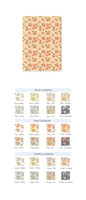 Vintage Flowers - 4 3/4 x 6 3/4 Invitation Mat   - Custom Pattern Paper (25 Pack)