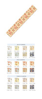 Vintage Flowers -  5x7 Custom Pattern Belly Bands (25 Pack)