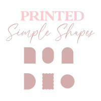 Simple Shape Card Printing - Arches, Waves, or Circles