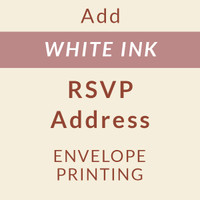 RSVP Address White Ink Envelope Printing - ADD ON