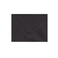 Imperfect A2 Euro Flap Ebony Black Envelope - Size Variation