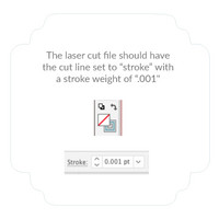 Custom Laser Cut Paper Shape - PROOF