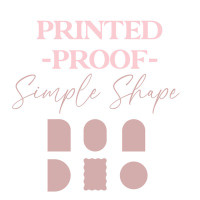 PROOF - Simple Shape Card Printing - Arches, Waves, or Circles