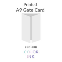 A9 (5.5x8.5) Printed Gate Card -  Color Ink Upload Your Own Design