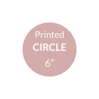 6" Circle - Simple Shape Card Printing