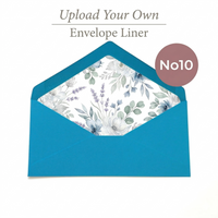 Upload Your Own Design No10 Euro Flap Envelope Liner