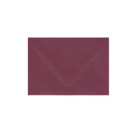 Imperfect RSVP Euro Flap Burgundy Envelope - Adhesive Issue