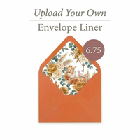 Upload Your Own Design 6.75 Square Euro Flap Envelope Liner