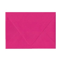 Imperfect A7 Euro Flap Hot Pink Envelope - Cut Variation