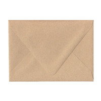 Imperfect A7.5 Euro Flap Straw Kraft Envelope - Cut Variation
