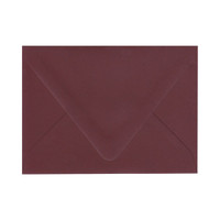 Imperfect A7 Euro Flap Claret Envelope - Cut Variation