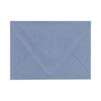 Imperfect A9 Euro Flap New Blue Envelope - Cut Variation