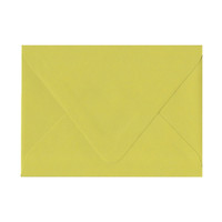 Imperfect A7 Euro Flap Chartreuse Envelope - Surface Texture