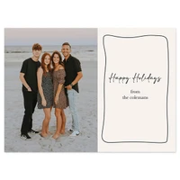 Simple Happy Holidays - Christmas Card